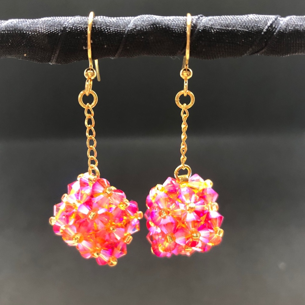 Swarovski beaded earrings